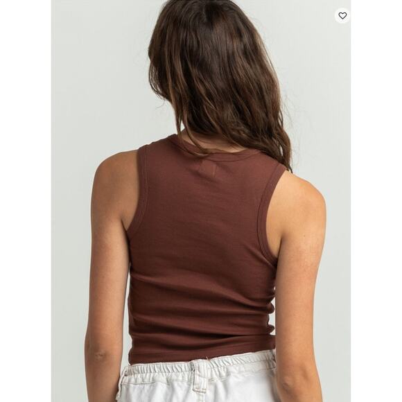 BDG Urban Outfitters Rockstar Diamond Brown Tank Top size XS - Picture 3 of 5